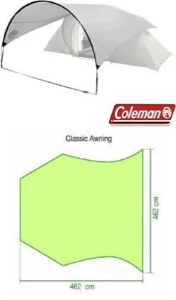 Coleman Classic Awning Green -Peak Performance Butik coleman classic awning green 1