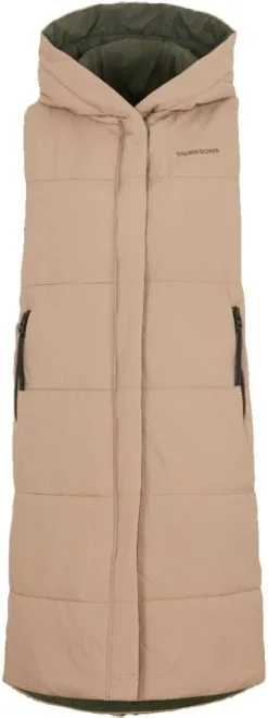 Didriksons Aviva Reversible Vest Women's -Peak Performance Butik didriksons aviva reversible vest women s beige deep green 10