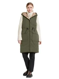 Didriksons Aviva Reversible Vest Women's -Peak Performance Butik didriksons aviva reversible vest women s beige deep green 13