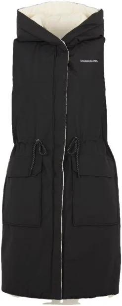 Didriksons Aviva Reversible Vest Women's -Peak Performance Butik didriksons aviva reversible vest women s white foam black 0 1