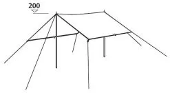 Easy Camp Tarp 4 X 4 M Granite Grey -Peak Performance Butik easy camp tarp 4 x 4 m granite grey 1