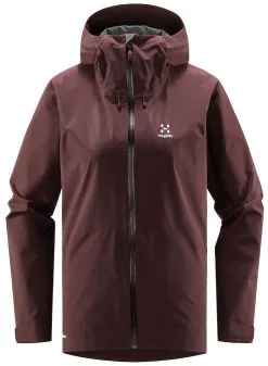 Haglofs Aria Proof Jacket Women's -Peak Performance Butik haglofs aria proof jacket women burgundy brown 2 1