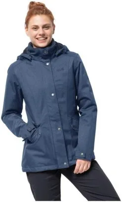 Jack Wolfskin Park Avenue Jacket Women -Peak Performance Butik jack wolfskin park avenue jacket women dark sky xs dark sky 1