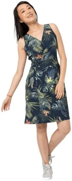Jack Wolfskin Wahia Tropical Dress Women -Peak Performance Butik jack wolfskin wahia tropical dress women midnight blue all over xs midnight blue all over 3