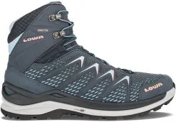Lowa Innox Pro GTX Mid Women's -Peak Performance Butik lowa innox pro gtx mid women s steel blue salmon 3 5 uk 36 eur steel blue salmon 0
