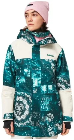 Oakley TC Aurora RC Insulated Jacket Women's 20 Oakley TC Aurora RC Insulated Jacket Women's -Peak Performance Butik oakley tc aurora rc insulated jacket green bandana print white 7 1
