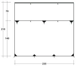 Outwell Hillcrest Tarp Green -Peak Performance Butik outwell hillcrest tarp green 1 1