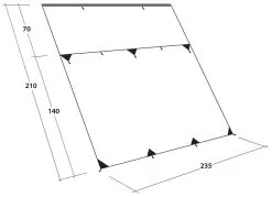 Outwell Hillcrest Tarp Green -Peak Performance Butik outwell hillcrest tarp green 2