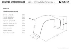 Outwell Universal Connector M Black-Grey -Peak Performance Butik outwell universal connector m black grey 0 1