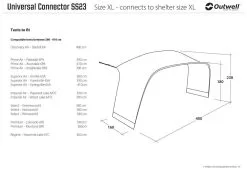 Outwell Universal Connector XL Black-Grey 7 Outwell Universal Connector XL Black-Grey -Peak Performance Butik outwell universal connector xl black grey 1