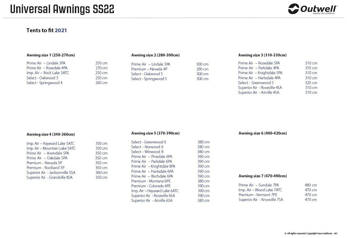 Outwell Universal Baldakin Size 7 Black-Grey 7 Outwell Universal Baldakin Size 7 Black-Grey - Billede 5