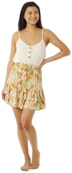 Rip Curl Always Summer Mini Skirt Women's -Peak Performance Butik rip curl always summer mini skirt women s gold xs gold 2