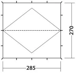 Robens Windscreen Tarp Sand & Green -Peak Performance Butik robens windscreen tarp sand green 2