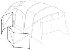 Robens Windscreen Tarp Sand & Green -Peak Performance Butik robens windscreen tarp sand green 4